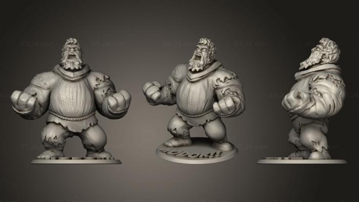 Figurines heroes, monsters and demons (Hodor, STKM_2690) 3D models for cnc